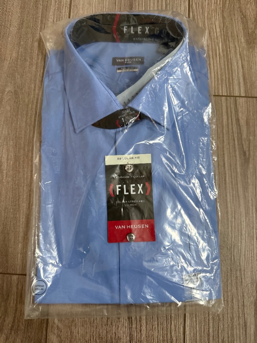 Men’s Van Heusen Regular-Fit Flex Spread-Collar Dress Shirt